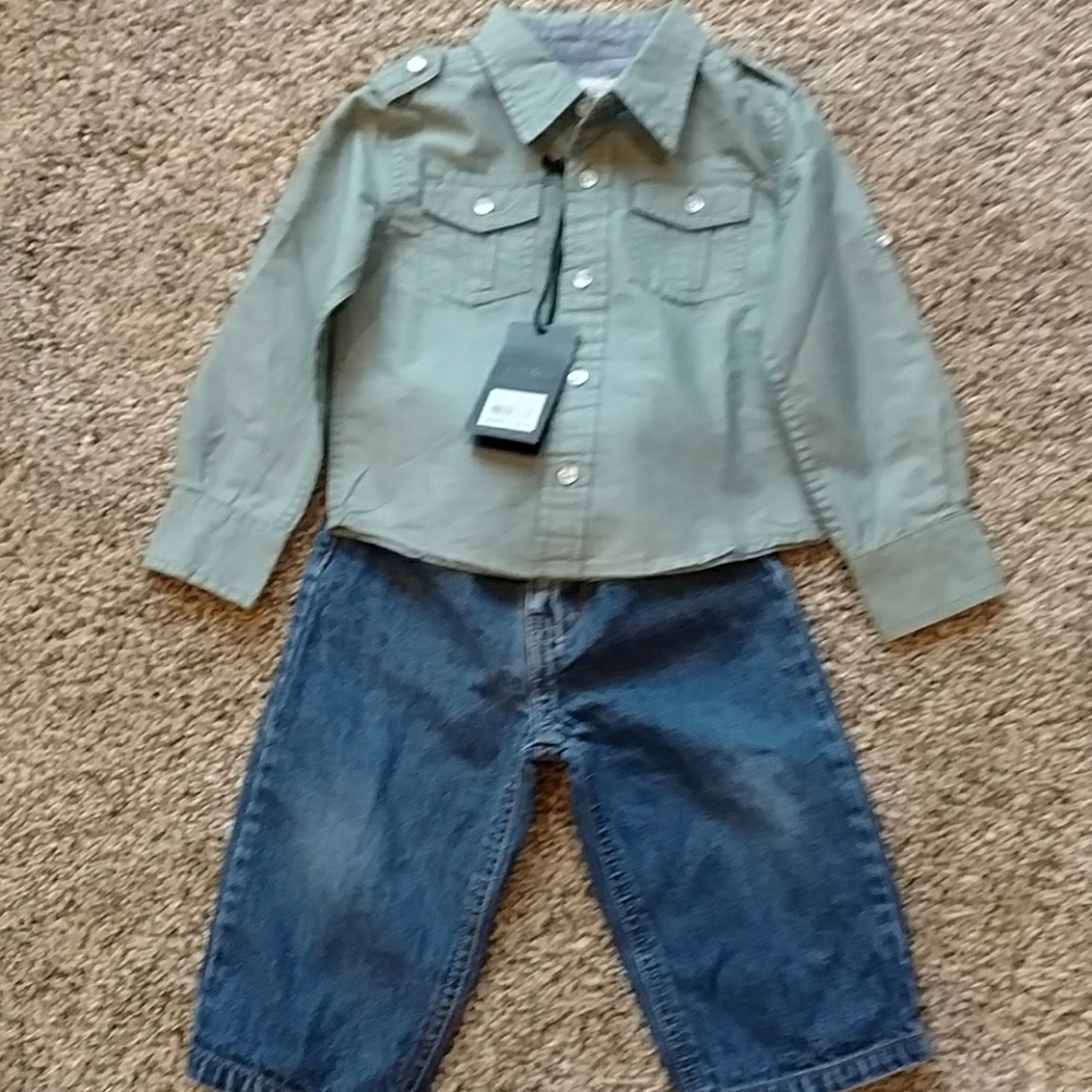 PD&C shirt with Nautica jeans 12 months